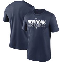 Men's New York Yankees Nike Navy Local Skyline Legend Performance T-Shirt Nike Graphic Tee With Text Print, Nike Crew Neck T-shirt With Letter Print, Nike Letter Print Crew Neck T-shirt, Nike T-shirt With Text Print And Crew Neck, Nike Crew Neck Moisture-wicking Shirt, Nike Moisture-wicking Crew Neck Shirt, Nike Moisture-wicking Crew Neck Tops, Nike Crew Neck Shirt With Moisture-wicking, Nike Summer Graphic Tee