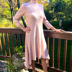 Anthropologie Putty Pink Midi Dress Sz M, 8-10 Nwt Elegant Cut Out Back Collar Sweater Dress Flair Ballet Dancer Theme, Romantic Length: 40-48” Armpit-Armpit: 17” Inner Lining Rayon 97% Spandex 3% Ballet Dancer, Pink Midi Dress, Out Back, Collar Sweater, Ballet Dancers, Sweater Dress, Anthropologie, Dancer, Cut Out