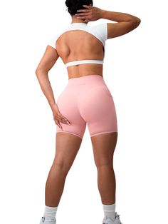 Description: Our NEW Premier Buttersoft Pocket Shorts from luxurious soft fabric, our shorts provide a premium feel and ultimate comfort. Plus, our functional pockets add convenience to your daily wear! Available in 2 lengths. All of our leggings are made out of high quality nylon and spandex. Expect VERY comfortable, soft, and breathable fabric on your skin. Unlike cheap polyester leggings, these leggings do not slide down as you move and instead forms your figure all day. From shopping, workin Blush Pink Fabric, Pocket Shorts, Color Blush, Pink Fabric, Shorts With Pockets, Making Out, Soft Fabric, Blush Pink, Breathable Fabric