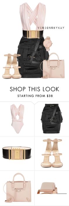 "Untitled #648" by kaythefrugalista on Polyvore featuring Balmain, Giuseppe Zanotti, Balenciaga and Accessorize Easy Diy Fashion, Dress Nigth, Polyvore Dress, Edgy Fashion Chic, Club Attire, Pencil Skirt Outfits, Club Style, Cute Sandals, Going Out Outfits