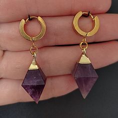 Please allow little Imperfections due to natural Materials and handmade Products Weight per Piece: ~5g Gold Faceted Crystal Earrings For Gift, Gold Amethyst Gemstone Crystal Earrings, Gold Amethyst Crystal Earrings, Gold Amethyst Crystal Earrings With Gemstone, Gold Amethyst Round Earrings, Gold Round Crystal Gemstone Earrings, Gold Crystal Earrings Nickel Free, Gold Nickel-free Spiritual Crystal Earrings, Gold Nickel-free Crystal Earrings