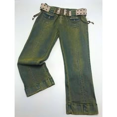 Matching Vest, Skirt Or Pants Is Available But Not Included! Material: 55% Ramie 41 % Cotton 4% Spandex Made In China Vintage Capri, Vest Skirt, Clothing Jeans, Green Vintage, Accessories Men, Rock Revival Jean, Pretty Outfits, Men's Clothing, Capri Pants