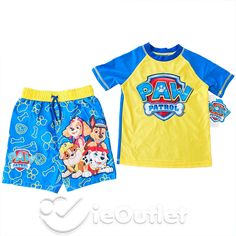 BRAND NEW w/ TAGS Paw Patrol Swim Trunks & Rash Guard 2-Piece Set!    Description Keep your child's delicate skin safe in the sun with this fun swim trunk and rash guard set! With built-in UPF 50+ sun protection, there’s more time for enjoying the beach, lake, or pool and less time worrying about harsh UV rays and reapplying sunscreen.  This swim trunk and rash guard set is the perfect outfit for fun in the sun. Stylish and fun, this swim trunk and rash guard set is also extremely comfortable. K Camping Activities For Kids, Kids Swim, Bean Bag Chair Kids, Swimming Trunks, Bag Chair, Swim Suits, Fun In The Sun, Baby & Toddler Clothing, Future Kids