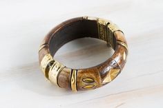 Vintage Brown Brass Carved Horn Bangle, Vintage Bracelet, Rustic Bracelet , Hippie Bangle, boho trib Bohemian Brown Brass Bracelet, Bohemian Brown Brass Bracelets, Unique Brass Bangle For Festival, Bohemian Metal Bangle, Bohemian Handmade Brown Bangle, Handmade Brown Bohemian Bangle, Handmade Bohemian Brown Bangle, Festival Brown Metal Bracelets, Bohemian Brown Metal Cuff Bracelet