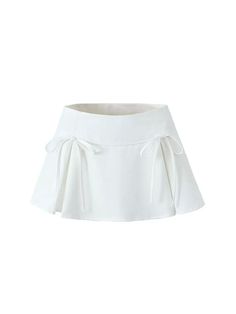 Ayla Ribbon-Tie Mini Skirt Ayla is the epitome of playful elegance, designed to accentuate your youthful charm with its flirty and versatile style. This mini skirt features delicate ribbon-tie accents on the sides, adding a sweet touch to the chic silhouette. The flattering A-line shape makes it perfect for pairing with your favorite tops, whether you’re heading out for a casual day or dressing up for a night out. Available in classic black and crisp white, the Ayla Ribbon-Tie Mini Skirt is your