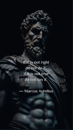 a statue with a quote on it that says, if it's not right do not