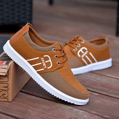 Men’s International Conversion ChartShoe Sizing Sporty Brown Canvas Shoes For Streetwear, Casual Slip-on Low-top Skate Shoes, Casual Brown Slip-on Sneakers With Rubber Sole, Casual Brown Sneakers With Flat Bottom, Casual Brown Slip-on Skate Shoes, Casual Brown Slip-on Sneakers For Spring, Casual Brown Canvas Shoes, Casual Brown Lace-up Canvas Shoes, Brown Low-top Casual Slip-ons