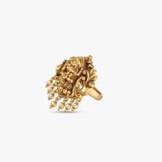 Description: Elevate your festive style with our exquisite antique gold-plated finger ring. The intricate nakshi design takes center stage, featuring a captivating Lakshmi motif, encircled by graceful peacock motifs, adorned with Kempu stones, and complemented by delicate pearl drops. Details & Specifications: Materials used: Brass Alloy with Antique Gold Plating Weight - Finger Ring 12.06 gm, Length - Adjustable 3cm Make it custom Want to make it a custom Finger Ring? Sure! Reach out to us at s Festive 22k Gold Temple Jewelry Rings, Temple Jewelry Finger Rings, Gold Temple Jewelry Hand-strung, Kempu Stone Finger Rings, Pearl Finger Rings In Gold Indian, Buy Jewellery Online, Indian Jewellery Design, Traditional Earrings, Kundan Earrings