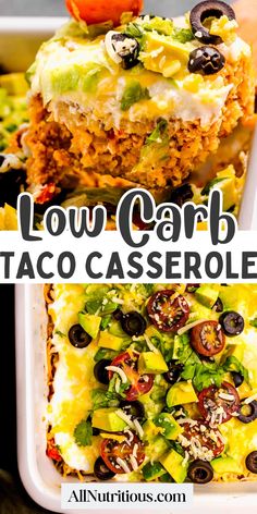 low carb taco casserole is an easy and delicious meal