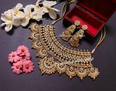 Very beautiful handmade rajwari necklace set which add extra glow in you look. Luxury Gold Plated Kundan Necklace For Festive Occasions, Luxury Gold-plated Kundan Necklace For Ceremonial Occasions, Cheap Gold Kundan Necklace For Diwali, Luxury Yellow Gold Kundan Necklace For Puja, Golden Necklace Indian, Sabyasachi Wedding, Golden Beads, Kundan Choker, Golden Necklace