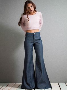 Pattern :Bell-bottomsOccasion:Daily/Casual Material:Denim Color:BlueSize:S,M, L,XL Baggy Mid-rise Flare Jeans For Fall, Denim Blue Flare Bottoms For Fall, High Waist Baggy Flare Jeans For Fall, Fall High Waist Baggy Flare Jeans, Baggy High-waist Flare Jeans For Fall, Medium Wash Fitted Wide Leg Bottoms, Dark Wash Flare Cotton Bottoms, Medium Wash Flare Bottoms For Fall, Dark Wash Cotton Flare Bottoms