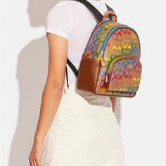 Nwt Rare Limited Edition Rainbow Pride Authentic Coach Colorful Signature Backpack Like This Listing For $100 Off! This Is The Lowest Im Willing To Take! The Rare Hangtag Alone Is Selling For $75 Off Ebay. This Is A Unisex Backpack Measurements: 11l 12h 5d Retails At $428 This Will Come Completely Wrapped Up Just Like If It Was Bought From The Store. Other Listings: Wife Solid Friend Girlfriend Emerald Engagement Diamond Gemstone Necklace Bracelet Rings Band Jewelry Eternity Vintage Coin Bridal Designer Multicolor Travel Bags, Designer Multicolor Everyday Bag, Multicolor Coated Canvas Satchel Bag, Multicolor Coated Canvas Bag, Multicolor Coated Canvas Bags For Travel, Multicolor Coated Canvas Bag For Travel, Multicolor Coated Canvas Travel Bag, Coach Multicolor Everyday Bag, Multicolor Satchel Backpack With Zipper