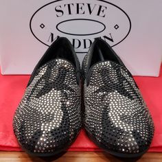 Brand New With Original Box Camo Crystal Mens Dress Shoes Size 8 Gray Round Toe Loafers For Formal Occasions, Mens Brown Loafers, Steve Madden Loafers, Brown Suede Loafers, White Loafers, Shoes Steve Madden, Bit Loafers, Brown Leather Loafers, Brown Loafers