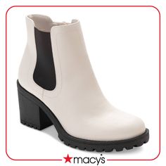 in stock Trendy Fall Chelsea Boots With Block Heel, Trendy Block Heel Chelsea Boots For Fall, Trendy Chelsea Boots With Stacked Heel For Fall, Trendy Chelsea Boots With Stacked Heel For Spring, Edgy Heeled Boots With Stacked Heel For Winter, Edgy Winter Heeled Boots With Stacked Heel, Trendy Ankle-high Chelsea Boots With Stacked Heel, Casual Chelsea Boots With Block Heel For Fall, Trendy Ankle-high Moto Boots With Stacked Heel