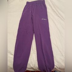 Talentless Never Worn Purple Sweatpants For Spring Streetwear, Purple Sweatpants With Elastic Waistband, Purple Athleisure Joggers For Loungewear, Purple Relaxed Fit Sporty Sweatpants, Sporty Purple Sweatpants For Spring, Purple Athleisure Sweatpants For Loungewear, Trendy Purple Sweatpants For Loungewear, Casual Purple Sweatpants For Loungewear, Trendy Relaxed Fit Joggers