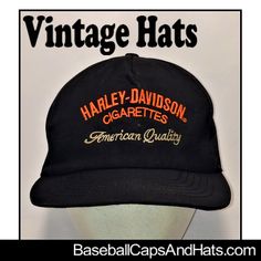 Vintage Hats - Check Out our selection of Vintage Hats like this Harley Hat in our shop.  Buy your  Vintage Hats Today & Save!   Click here to learn more.... Topi Vintage, Harley Davidson Hats, Vintage Trucker Hats, Cozy Scarf, Vintage Cap, Vintage Harley Davidson, Fashion Group, Vintage Harley, Etsy Products