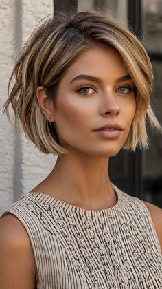 Short Bob Hairstyles Short Pixie Bobs For Fine Hair, Hair Bangs Short, Fine Hair Bangs, Grown Out Pixie, Short Blonde Bobs