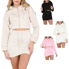 Two Piece Outfit Lounge Set Skirt High quality soft and comfortable Material We've got your summer holiday wear sorted with our new season Co-ord range Long Sleeve Machine Washable S/M (UK8-10) and M/L (UK12-14), L/XL(16) Brand New with tag Co-ord Skirt Elastic Waist Cropped Hoodie Zip Up Breathable,Comfy Material: Mix Soft Fabric Feedback: Negative feedback can damage every business. If you have an issues with the item or the service please contact us to resolve all issues before leaving negati Mini Skirt Set, Crop Top Hoodie, Hoodie Zip, Travel Party, Holiday Wear, Cropped Tops, Lounge Set, Co Ord, Cropped Top