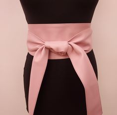 My stylish soft pink real leather obi belts are handmade in high quality Spanish leather. Soft pink was everywhere on the catwalk and there is no easier way to incorporate this trend than with a obi belt.  Wear it to join two separates or to break up a long dress and look fantastic! These fab pink obi belts will accentuate your waist and show your curves in the right places.  Wide obi belts are the finishing touch to any outfit, whether you are joining two separates or breaking up a long dress. Leather Obi Belt, Pink Belt, Pink Wrap, Wrap Belt, Obi Belt, Rose Pale, Belt Tying, Pink Ties, Fashion Hacks Clothes