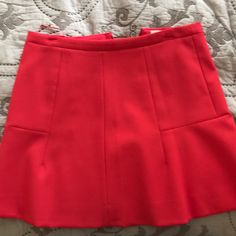 Must Have For Spring And Summer This Jcrew Red Skirt Red Fitted Skort For Spring, Fitted Red Skort For Spring, Chic Red Flared Skort, Chic Red Skort, Red Mini Skirt With Pockets, Chic Red Flared Mini Skirt, Red Skirted Bottoms With Pockets, Fitted Red Mini Skirt With Pockets, Red A-line Skirt For Workwear