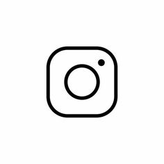 the instagram logo is shown in black and white