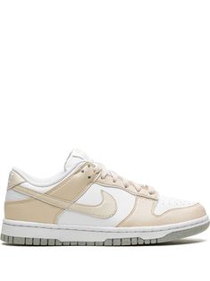 Nike Dunk Low "Next Nature" Sneakers - Farfetch Nike Dunk Low Next Nature, Nature Light, All Nike Shoes, Nike Shoes Jordans, Nike T, Swoosh Logo, Brown Sneakers, Nike Dunk Low, Footwear Design Women