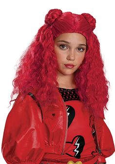 Channel Fierce Fashion with Fiery Flair
Complete your little one's transformation into a Descendants diva with this Disney Descendants Red Costume Wig for Girls! Perfect for those who love to embrace bold style, this vibrant red wig is inspired by the iconic looks from the Princess of Hearts from Disney's Descendants series. Whether they're stepping into the shoes of a villain's kid or just adding some fiery flair to their costume, this wig guarantees they'll stand out in style.
Product Details
This officially licensed wig is made of faux hair and styled to perfection with a combination of loose curls and braided buns, creating that signature Descendants look.
It's designed with comfort in mind, featuring a mesh cap that sits snugly on the head, while an adjustable elastic band with plasti Red Hair Spray, Descendants Red, Thigh High Fishnet Stockings, Thigh High Fishnets, Descendants 4, Braided Buns, Red Wig, Faux Hair, Red Costume