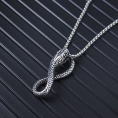 "Punk Wind Snake King Necklace For Men, Bl55590011 Chain Type: Box Chain Chain Length: 24 Inch Metal: Stainless Steel Plating: Silver Plated, Shape: Snake Style: Casual/Sporty/Streetwear Best For Gifts On Any Occasion Message Me For Bundle Or Any Query Thank You!!" King Necklace, Sporty Streetwear, Mother Of Pearl Necklace, Pendent Necklace, Casual Sporty, Necklace For Men, Gold Tone Necklace, Freshwater Pearl Necklaces, Silver Rhinestone