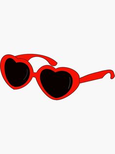 Heart Shaped Sunglasses Drawing, Heart Shaped Glasses Tattoo, Heart Glasses Tattoo, Heart Sunglasses Tattoo, Heart Sunglasses Drawing, Sunglasses Sticker, Glasses Tattoo, Heart Shaped Glasses, Art 2023