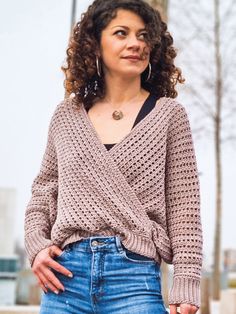 crochet clothing, top, pattern By Katerina Crochet, Crochet Dk Weight Yarn Patterns Free, Crochet Wearables, Pull Crochet, Mode Crochet, Crochet Sweaters, Baby Jacke, Crochet Wrap, Crochet Cardigan Pattern