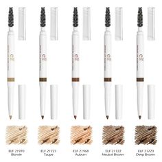 * 1 BRAND NEW ELF INSTANT LIFT BROW PENCIL "PICK YOUR 1 COLOR " * A dual-ended precision eyebrow pencil and spoolie duo that helps you shape even,  expertly defined brows. Brows on point!  This dual-ended liner has a fine precision tip for applying budge-resistant color,  plus a spoolie to help tame and shape brow hairs for a natural-looking finish.  The rich formula glides on smoothly so you can easily fill in sparse areas with feathery strokes  or completely transform the appearance of your br Elf Eyebrow Pencil, Elf Eyebrow, Instant Lifts, Brow Definer, Brow Shaping, Brow Pencil, Brow Pencils, Eyebrow Pencil, 16th Birthday