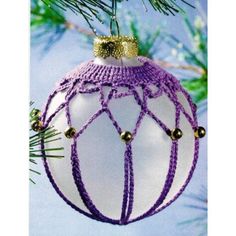 an ornament hanging from a christmas tree