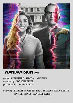 the movie poster for vandavison with two people in front of a house