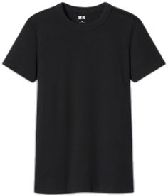 Uniqlo Shirt, Uniqlo U, Black T Shirt, My Wardrobe, Uniqlo, Black Tshirt, Colorful Shirts, Tee Shirts, Man Shop