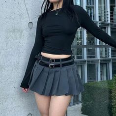 44543261573342|44543261606110|44543261638878 Fitted Long Sleeve Punk T-shirt, Black Club T-shirt For Spring, Fitted Solid Color Crop Top For Club, Solid Fitted Crop Top For Club, Edgy Solid Color Top For Club, Edgy Solid Color Club Top, Solid Long Sleeve Club Tops, Fitted Casual Tops For Club, Fitted Crew Neck Crop Top For Party