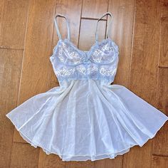 Super Cute, Sexy Lace, Nightgown Never Worn Without Tags. Cute Nightgowns, Costume Inspo, Lace Nightgown, Fit Check, Night Gown, Women's Intimates, Halloween Costume, Blue White, Color Blue