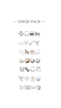 an image of the cover of emoji pack, which includes many different items