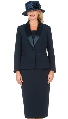 Giovanna Church Suits And Dresses Fall And Holiday 2023. Perfect item for church events or any special occasions. Elegant Satin Sets For Workwear, Fitted Satin Blazer For Weddings, Elegant Satin Suits With Suit Collar, Elegant Fitted Satin Suits, Elegant Fitted Satin Sets, Fitted Long Sleeve Satin Suit, Elegant Evening Skirt Suit With Suit Collar, Fitted Satin Suit With Long Sleeves, Elegant Fitted Sets With Suit Collar