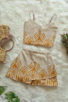 Luxury Bohemian Sets For Festive Season, Affordable Two-piece Summer Tops, Summer Geometric Pattern Tops, Cheap Trendy Tops For Brunch, Cheap Bohemian Tops For Brunch, Cheap Summer Tops For Brunch, Cheap Summer Tops For Summer Adventures, Luxury Bohemian Sleeveless Sets, Luxury Women's Crop Top For Vacation