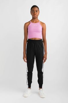 An essential style for everyday wear. Designed in a high neckline, racer style shape that is cropped in length. Features a soft finish folded hemband that is ultra-comfortable to wear. Ideal to layer over crop tops. Activewear Style, High Neckline, Everyday Wear, Active Wear, Cotton Blend, Turn Ons, Crop Tops, Purple, How To Wear