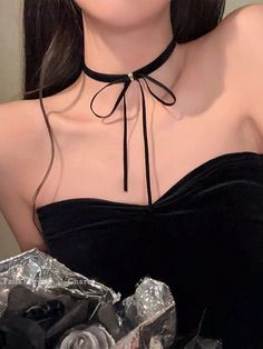 Black,Burgundy  Collar  Suedette   Embellished   Women's Fashion Jewelry Choker Outfit, Butterfly Choker Necklace, Rochelle Goyle, Butterfly Choker, Black Choker Necklace, Womens Chokers, Neck Choker, Curvy Women Outfits, Black Choker