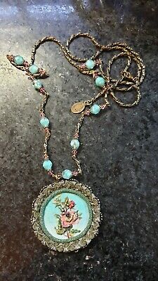 Long Necklace with Big Unique pendant - Approx. One of a kind - Hand made and Rare. I can include.