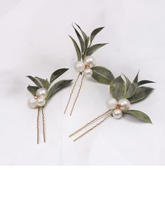 JJ's House Sets Hair Pins Leaf Bridal  Bridesmaid 5.12\"(Approx.13cm) Wedding (Set of 6) Hair Accessories 0.98\"(Approx.2.5cm) Alloy Hairpins Pearl Headpieces. #JJ's House #Sets #HairPins #Leaf #Bridal #Bridesmaid #Wedding #HairAccessories #Alloy #Hairpins #Pearl #Headpieces Green And Pearl Wedding, Pearl Headpiece Wedding, Head Decoration, Ruffle Beading, Gold Hair Pin, Pearl Headpiece, Rhinestone Hair Pin, Ruffle Wedding Dress, Floral Headpiece