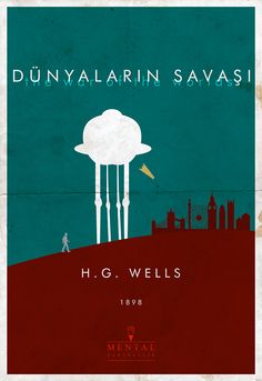 the poster for dunyalain savasi's film, h g wells