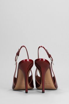 Jessica Slingbac 105 Pumps in bordeaux patent leather, sling back, pointed toe, adjustable belt, heel 115mm, patent leather, leather sole, Made in Italy Kurt Geiger Heels, Rodeo Fashion, Zegna Shoes, Paris Texas, Italian Shoes, Croc Leather, Sling Back, Sneaker Wedge, Adjustable Belt