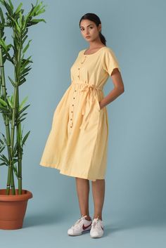 Button down linen midi dress, Linen dress with waist belt, Linen midi dress, Short sleeve linen dress>DESCRIPTION<- loose and roomy- made from Linen blend. The fabric is of medium weight (185 g).- the model is 162 cm high (regular XS - S) and is wearing size S. - color in the picture - EGGNOG - (Please choose colors from drop down menu).>FIT<- The dress is a bit loose and roomy.>COLOR<- The dress is available in 40 colors.- We found out the fabric to be rather hard to photograp Spring Knee-length Belted Dress With Buttons, Summer Cotton Belted Dress With Tie Waist, Summer Short Sleeve Belted Dress With Buttons, Summer Belted Dress With Buttons And Short Sleeves, Linen Midi Dress For Day Out, Casual Midi Length Belted Dress With Buttons, Casual Belted Midi Dress With Buttons, Linen Midi Dress For Brunch, Summer Cotton Belted Dress For Daywear