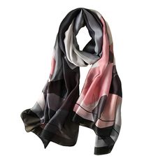 PRICES MAY VARY. Specially designed for women, Super soft and cozy fashion silk scarf. Size: Length 70.86"; Width 35.43".Can be worn around your neck, head, waist,or hair as well as on a hat or handbag and so on. Affordable daily luxury; Silk Scarf Good for any season，especially perfect for a chilly outdoor night. Can be used as scarf or shawl. Lightweight and soft, easy to carry and great for traveling. Perfect for all occasions and seasons. Attend a party, or family travel, or go to work suita Lady Shop, Scarf Women Fashion, Satin Flowers, Large Scarf, Silk Charmeuse, Fine Fabric, Cozy Fashion, Mulberry Silk, Head Scarf