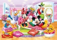 mickey mouse and friends in the living room