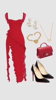 Christmas Outfit | Dress | Christmas aesthetic | Christmas season | Christmas dress | Christmas Eve | Christmas time | red | red dress | winter #outfitinspo #christmasaesthetic #christmas #winter #winteraesthetic Santa Dress Women, Red Dress Winter, Christmas Outfit Dress, Christmas Outfit Dresses, Santa Dress, Dress Christmas, Eve Dresses, Aesthetic Christmas, Dress Winter