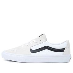 Vans Sk8-Low 'Contrast White Black' VN0A5KXDYB2 (SNKR/Skate/Casual/Unisex/Low Top) Classic White Vans Skate Shoes, Casual White Skate Shoes For Skateboarding, Vans Sk8 Low, Sk8 Low, Vans Shop, Vans Sk8, Stylish Sneakers, Low Top, Perfect Pair